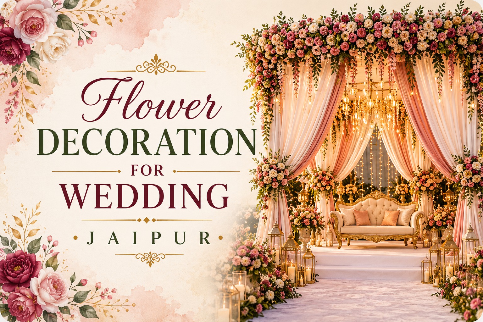 Flower Decoration for Wedding